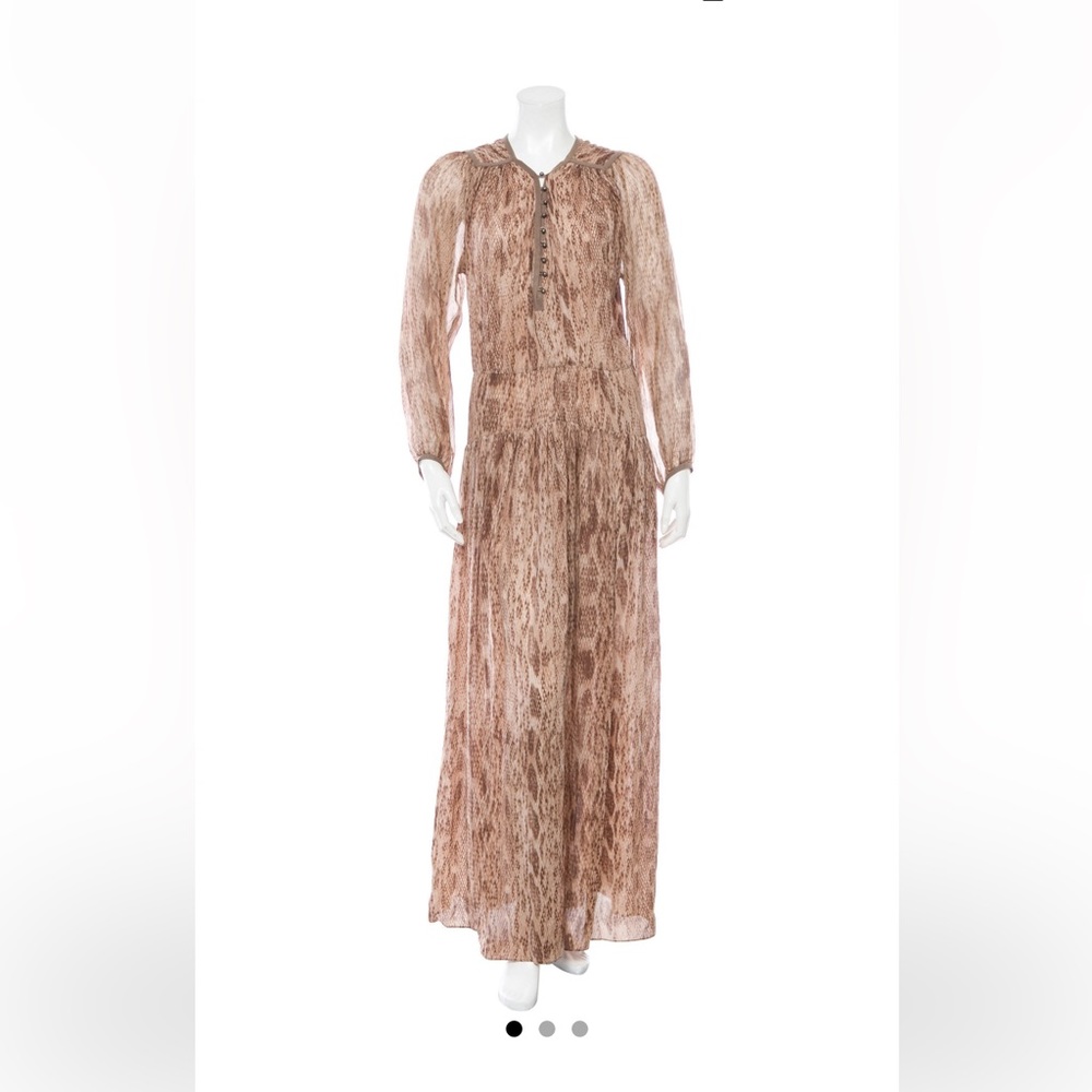 Of Two Minds Silk Maxi Boho Dress
